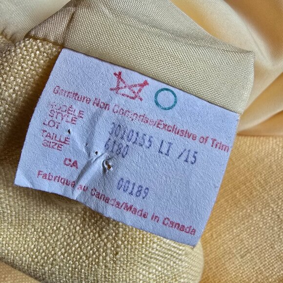 Lindor - Vintage Cream Coloured Blazer with Shoulder Pads​ - Picture 11 of 13
